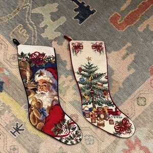 Vintage needlepoint stockings 🎅🏻 🌲